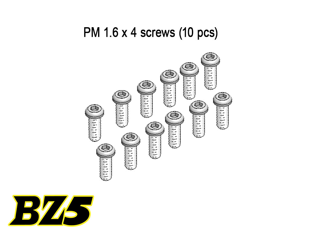 PM 1.6 x 4 screws (10 pcs)