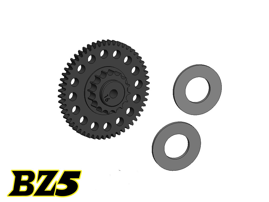 BZ5 Spur Gear 53T (POM) - Click Image to Close