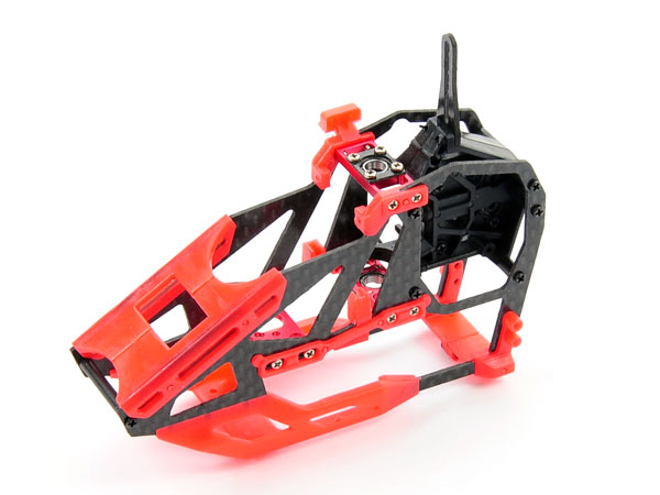 Carbon Fibre Frame Set -Blade 130X ( Red ) - Click Image to Close