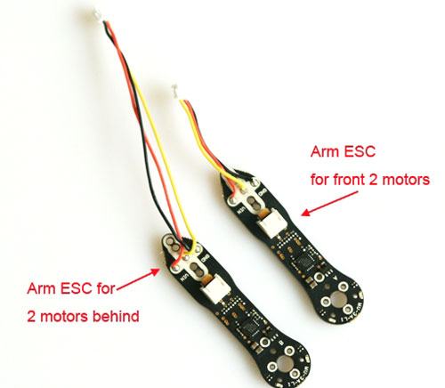 Arm ESC for Hermit for 2 motor at the back